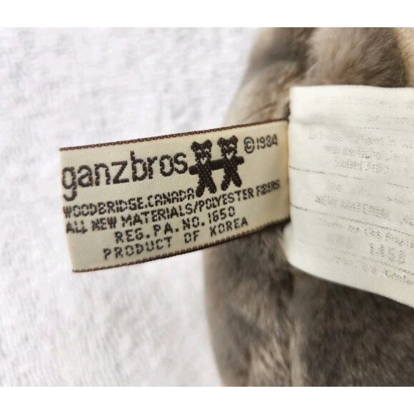 Vintage Wrinkles Dog Plush Stuffed Animal Ganz Bros 1984 80s Beige 354078 - Picture 11 of 11